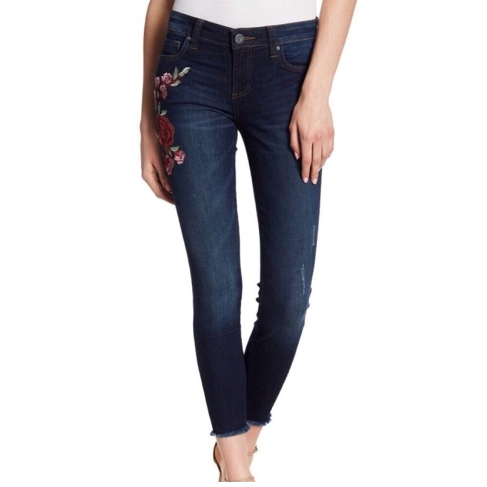 Kut from the Kloth Connie Embroidered Jeans - size 4